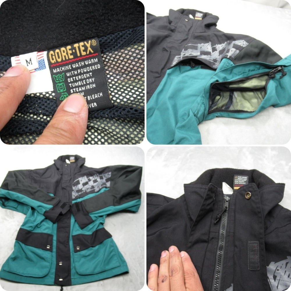 Thor GoreTex Ski Jacket Men Medium Black Extreme Weather Waterproof Snow VTG 90s
